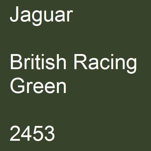 Jaguar, British Racing Green, 2453.